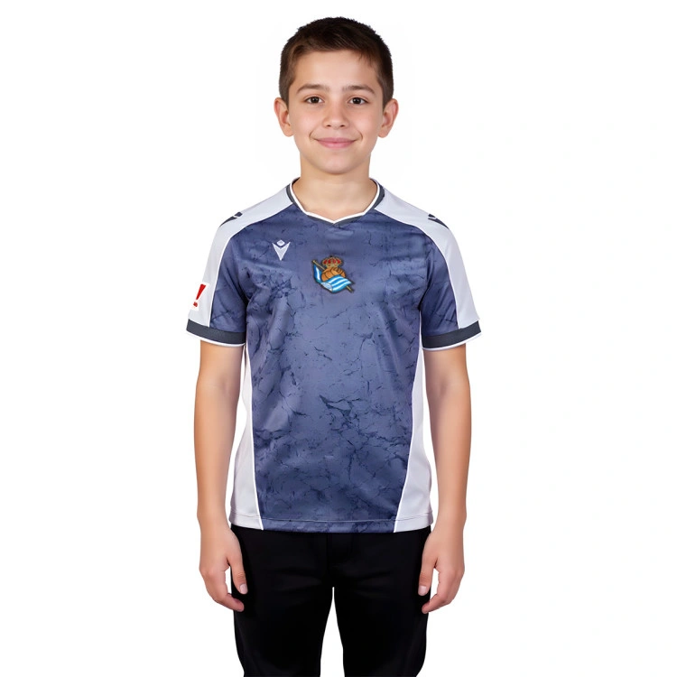 Camiseta Macron Real Sociedad Segunda Equipación 2025-2026 Niño