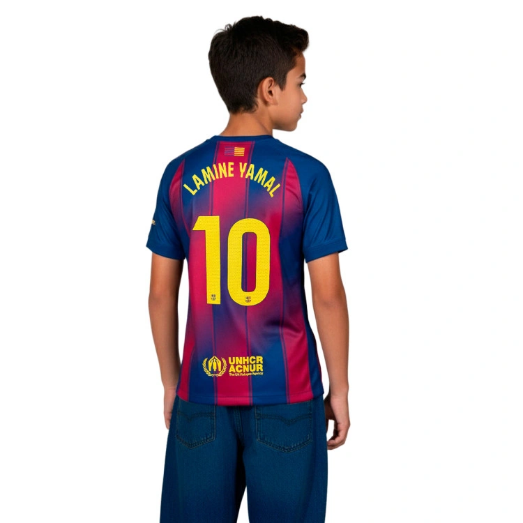 Camiseta Nike Lamine Yamal FC Barcelona Primera Equipación 2025-2026 Niño