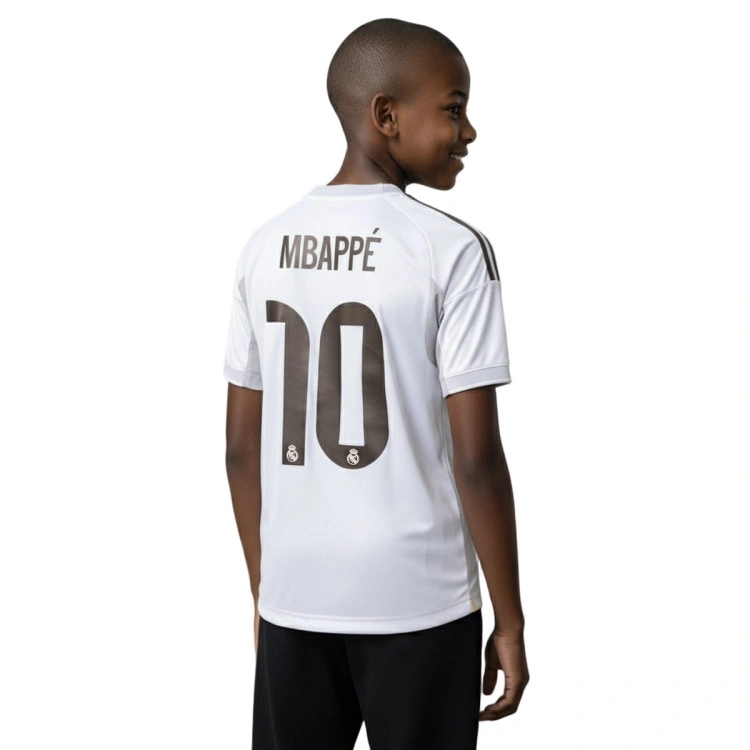 Camiseta adidas Mbappé Real Madrid Primera Equipación 2025-2026 Niño + Parche