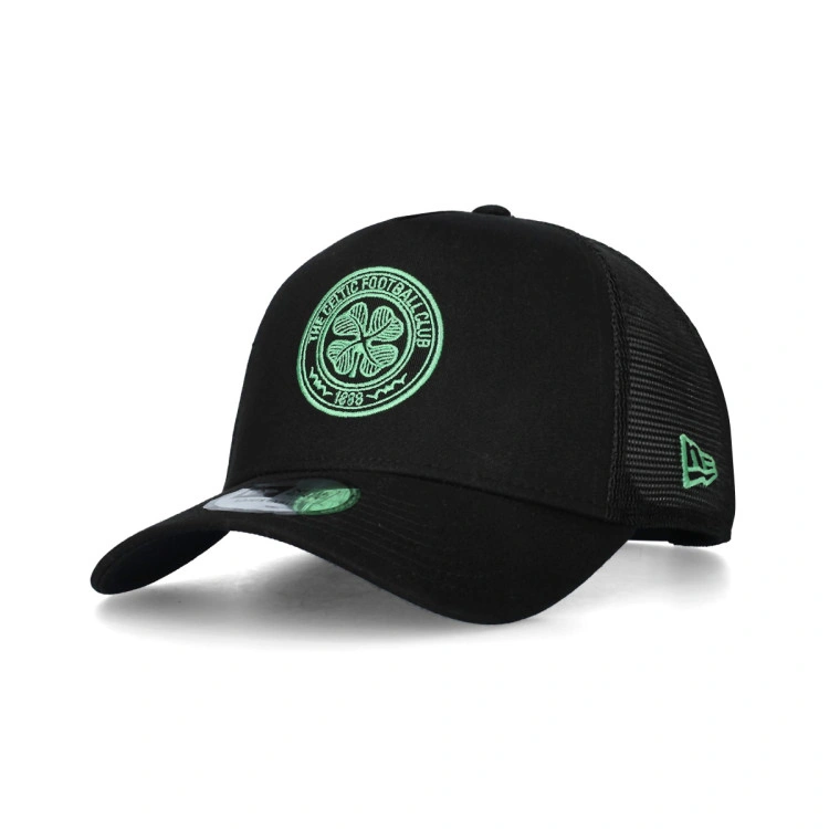 Gorra New Era Celtic Cappellino E-Frame Trucker Seasonal Nero