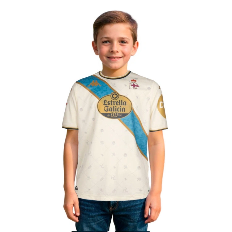 Camiseta Kappa Deportivo La Coruña Tercera Equipación 2025-2026 Niño