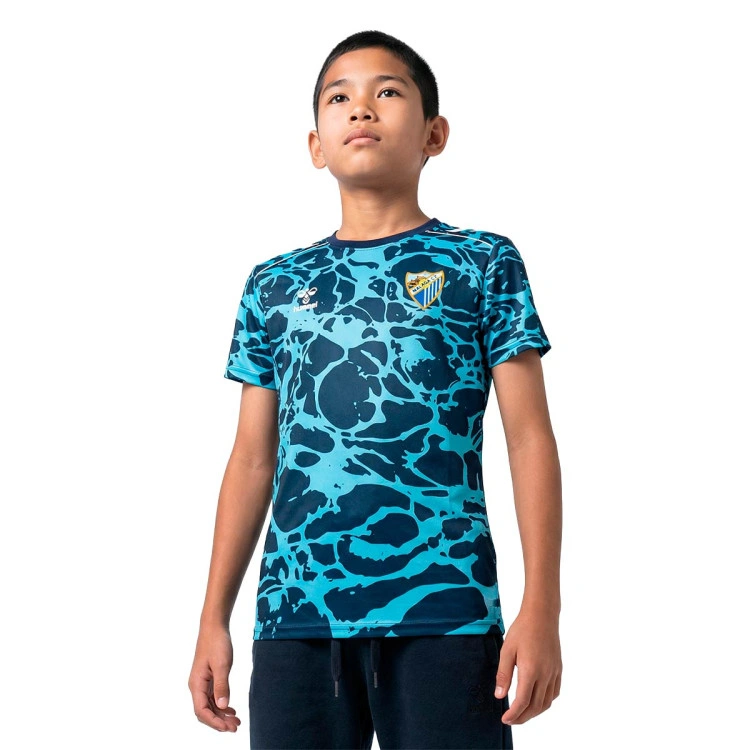 Camiseta Hummel Malaga Cf Pre-Match 2025-2026 Niño