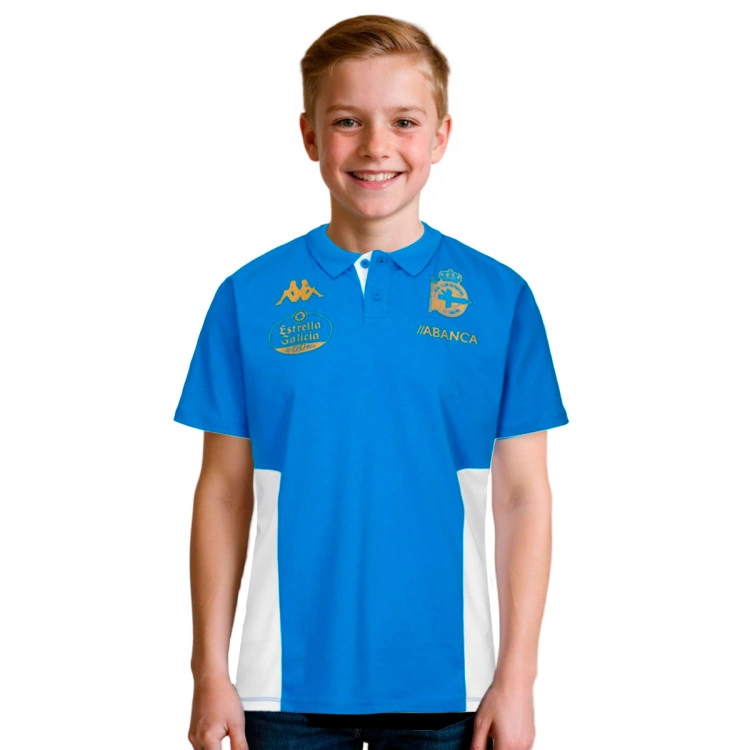 Polo Kappa Deportivo La Coruña Fanswear 2025-2026 Niño
