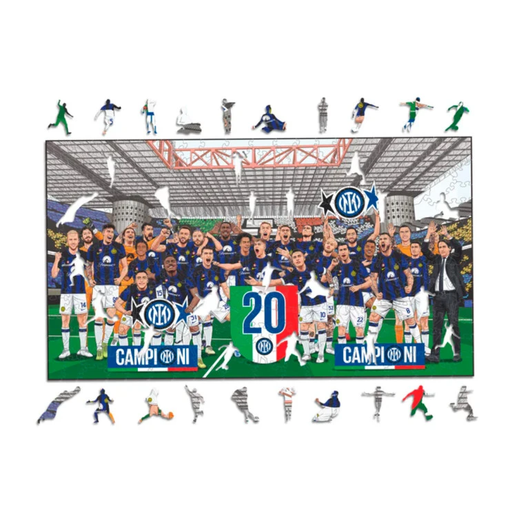 Fc Inter Milan 20Th Scudetto Puzzle Madera (150 Piezas)