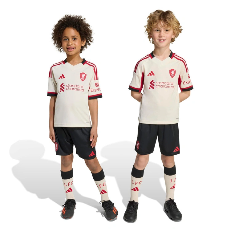 Conjunto adidas Liverpool FC Segunda Equipación 2025-2026 Niño