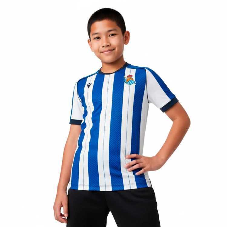 Camiseta Macron Real Sociedad Primera Equipación 2025-2026 Niño