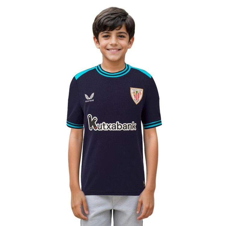 Camiseta Castore Athletic Club Bilbao Segunda Equipación 2025-2026 Niño