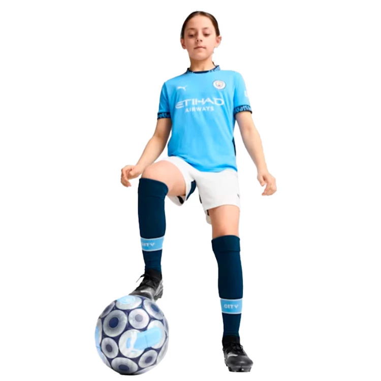 Camiseta Puma Manchester City Primera Equipación 2024-2025 Niño