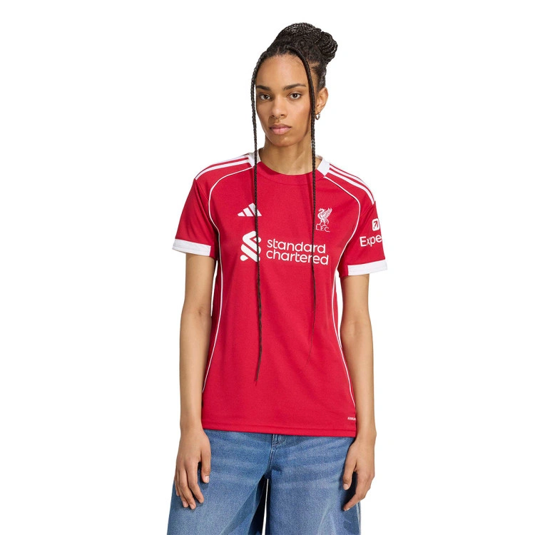 Camiseta adidas Liverpool Fc Primera Equipación 2025-2026 Mujer