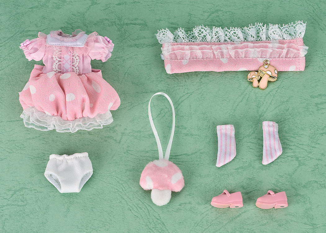 Nendoroid Doll Outfit Set: Mushroom - Girl (Red/Pink)