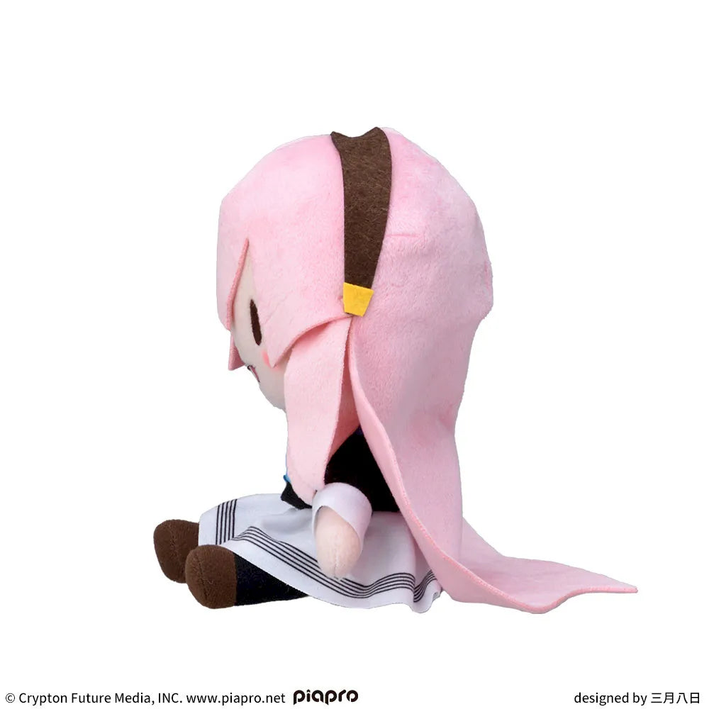 Hatsune Miku Series Fuwapuchi Mini Plush Toy Megurine Luka School Uniform Ver.