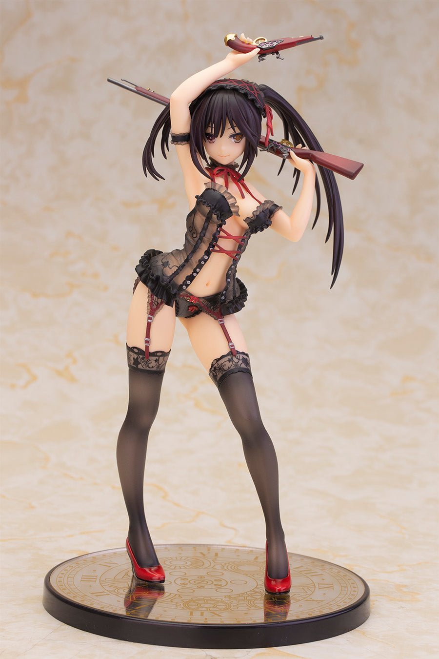 Date A Live Kurumi Tokisaki Lingerie Ver. Black color 1/7 Complete Figure