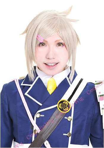 ”Touken Ranbu”Houchou Toushirou style cosplay wig