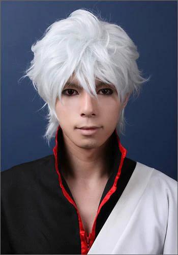 ”Gin Tama” Gintoki sakata style cosplay wig