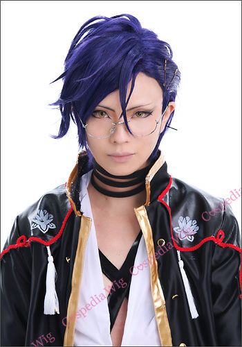 ”Touken Ranbu”Akashi Kuniyuki style cosplay wig