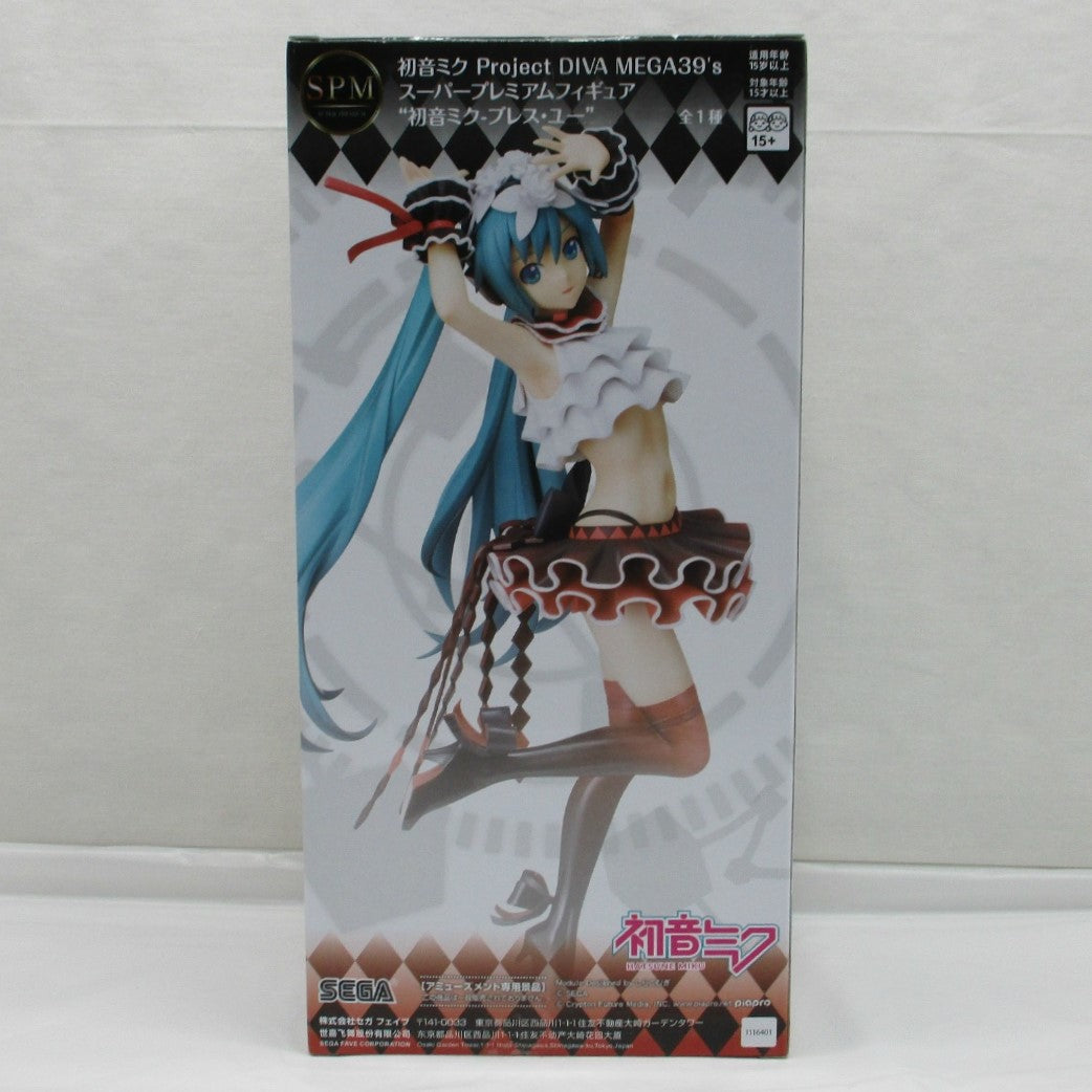 SEGA Hatsune Miku ProjectDIVAMEGA39's Super Premium Figure Miku Hatsune Bless you