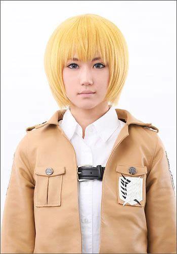 ”Attack on Titan” Armin Arlert style cosplay wig