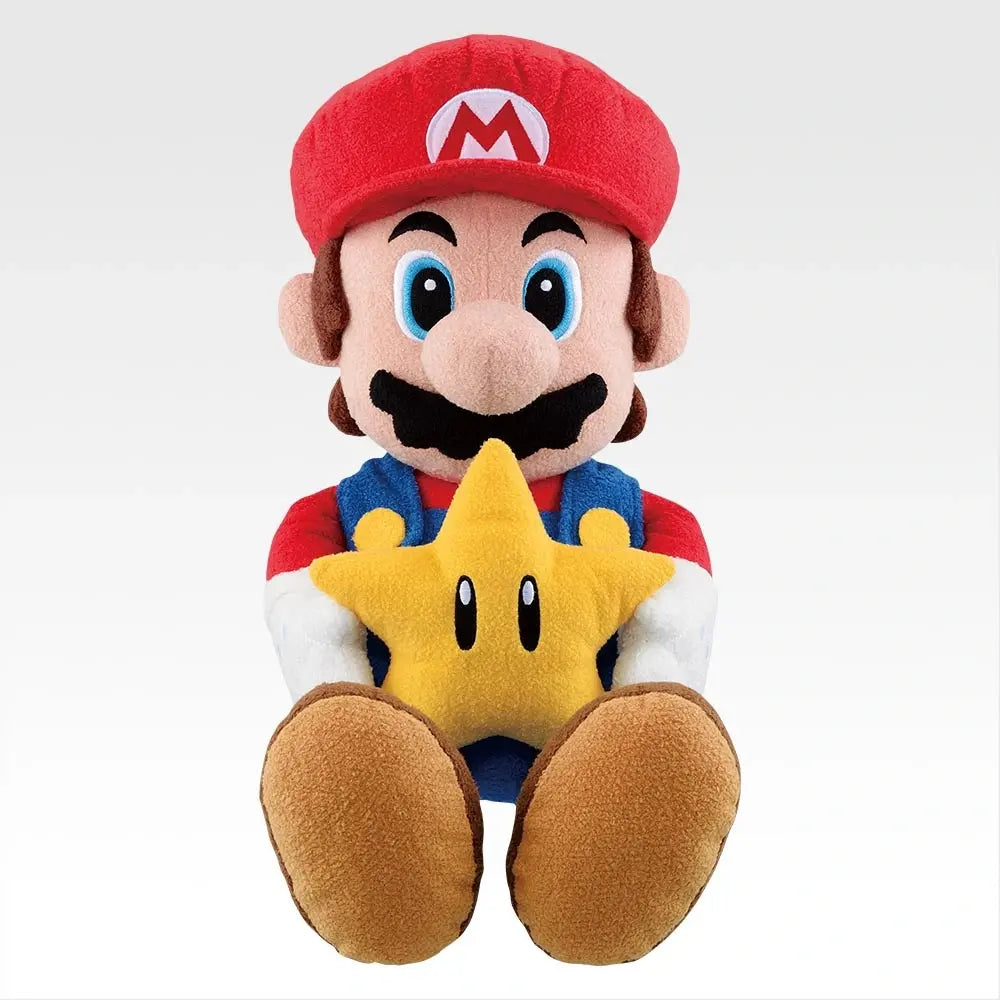 Super Mario - Always Together Mario & Friends: Talking Mario Plush with Super Star [Ichiban-Kuji Prize A]