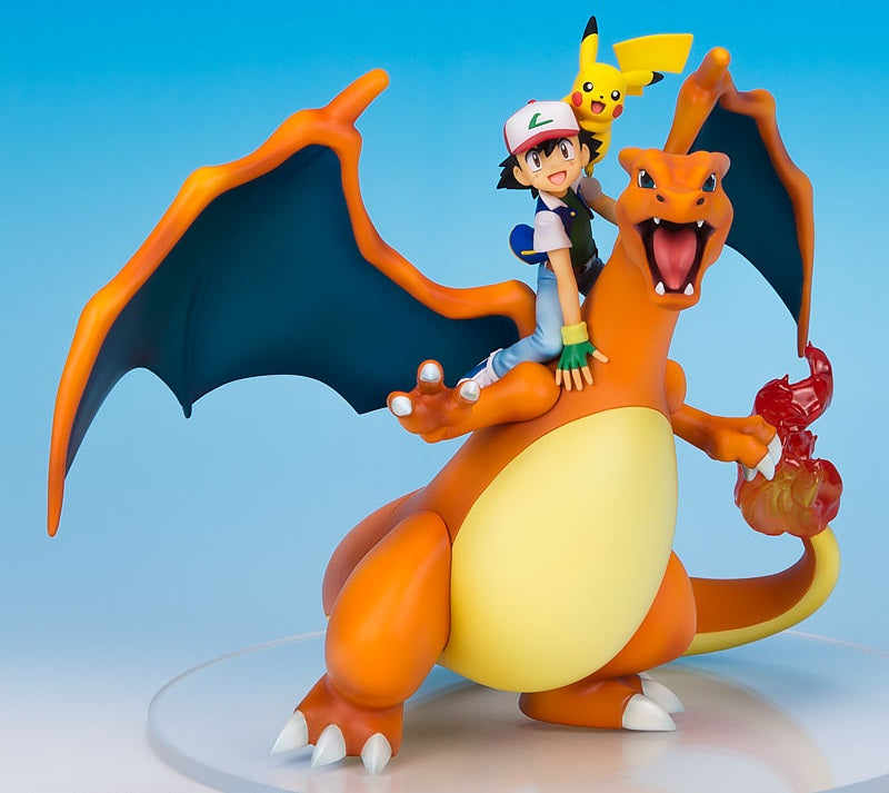 GE.M. Series - Pokemon: Ash Ketchum & Pikachu & Charizard Complete Figure