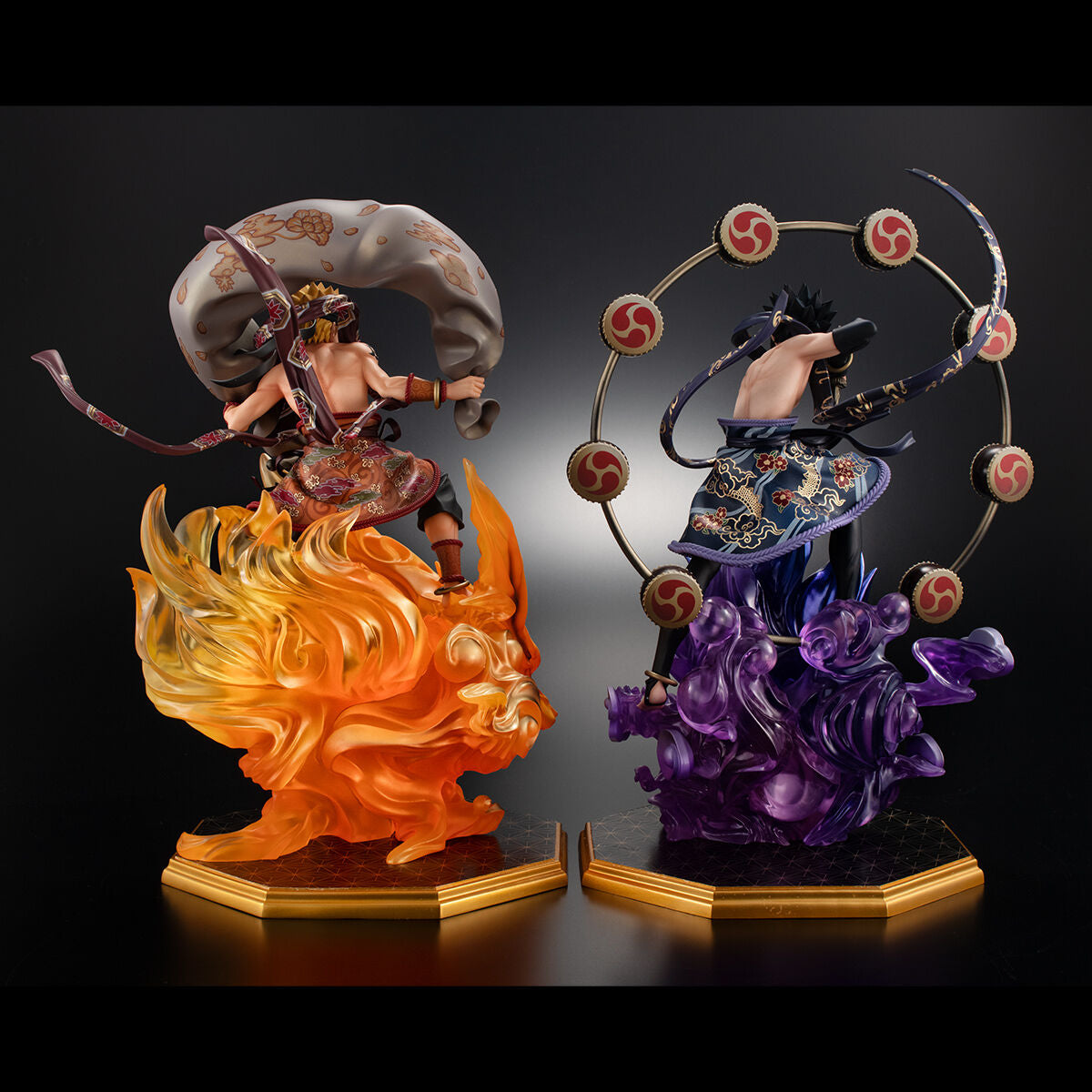 Precious GE.M. Series NARUTO Shippuden Naruto Uzumaki -Fujin- & Sasuke Uchiha -Raijin- Set