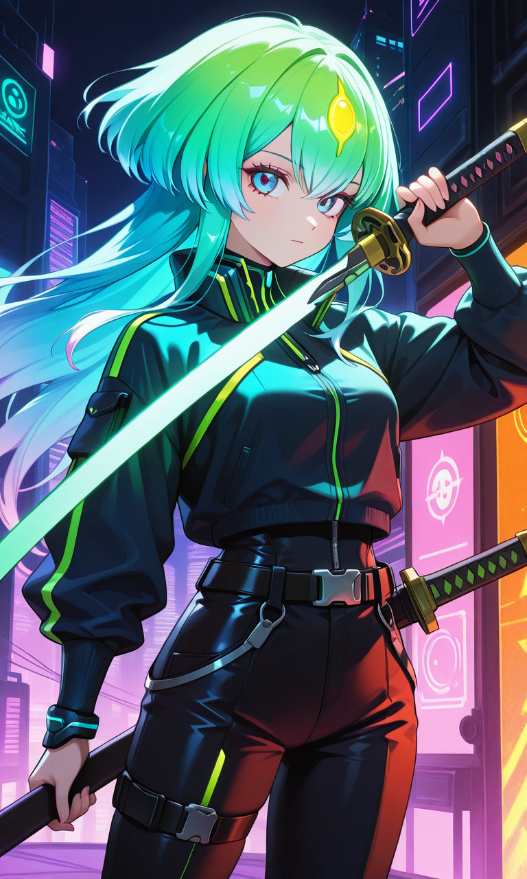 Anime Girl Free [Cyberpunk Jellyfish Girl].(Free)