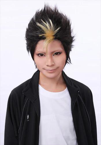 ”Haikyu!!” Yuu Nishinoya style cosplay wig
