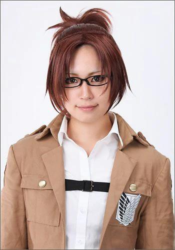 ”Attack on Titan” Hange Zoe style cosplay wig