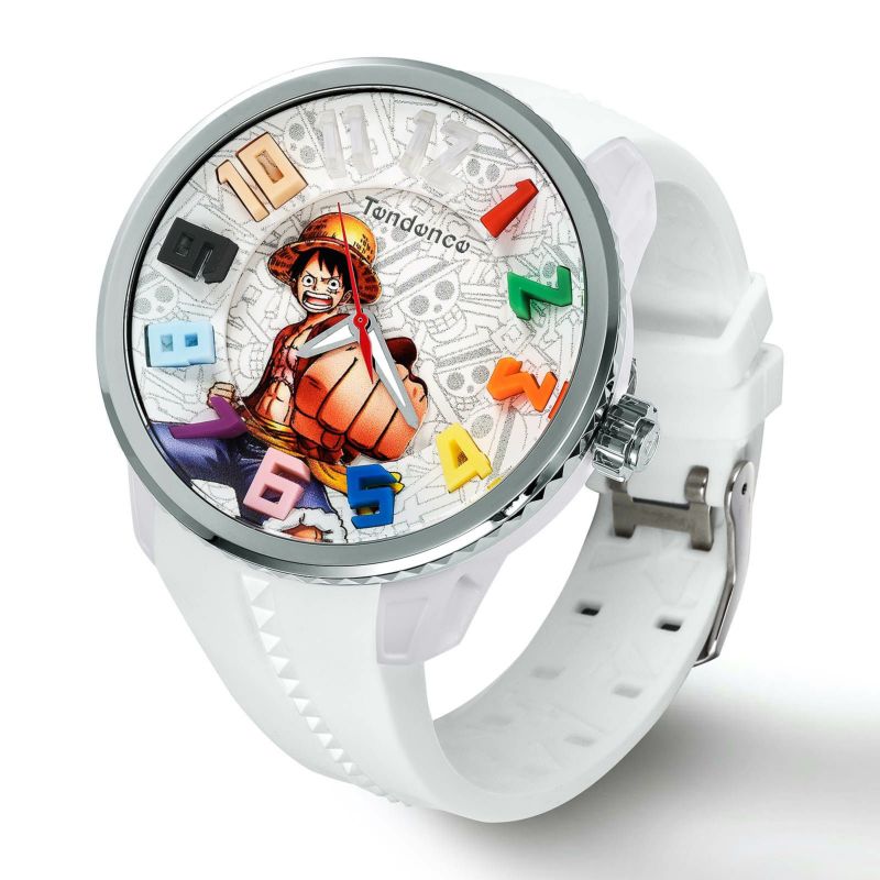 TENDENCE TY430405 Limited Edition 300 Pieces One-Piece Collaboration Luffy Model. Wristwatch. Men's. Women's. One-Piece Collaboration TY430405. white