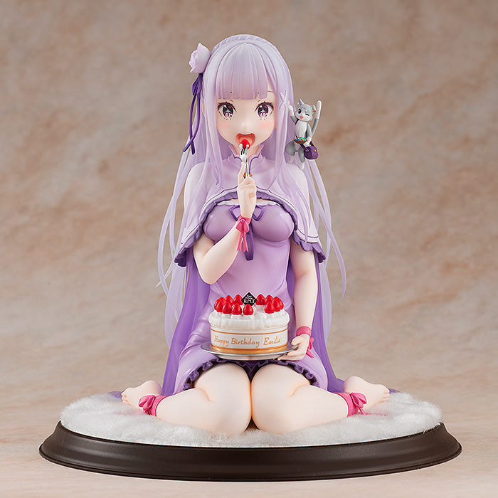 KDcolle Re:ZERO -Starting Life in Another World- Emilia Birthday Cake Ver. 1/7 Complete Figure