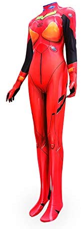 Evangelion Style Asca Langley Tights Full Body Cosplay Costume