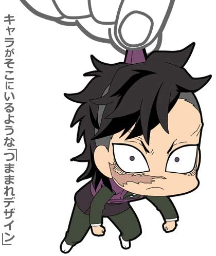 Demon Slayer: Kimetsu no Yaiba Genya Shinazugawa Tsumamare Smartphone Strap and Keychain