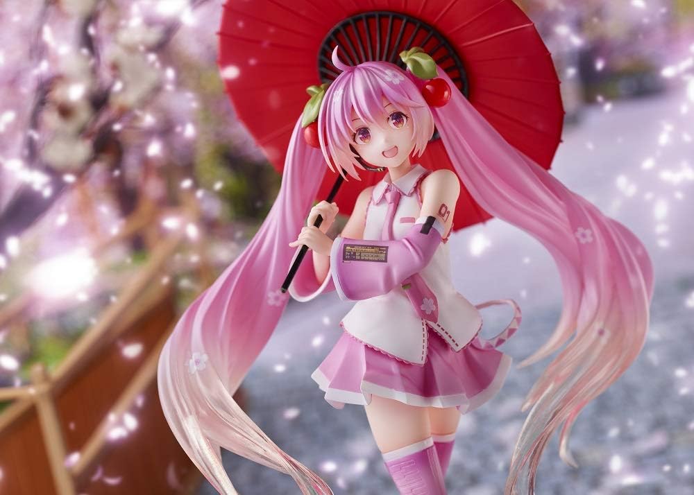 Taito Kuji Honpo Sakura Miku - 2nd Season - A Prize Illustrated Figure ~ Japanese Umbrella Ver.~