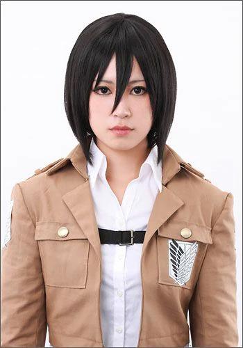 ”Attack on Titan” Mikasa Ackerman style cosplay wig