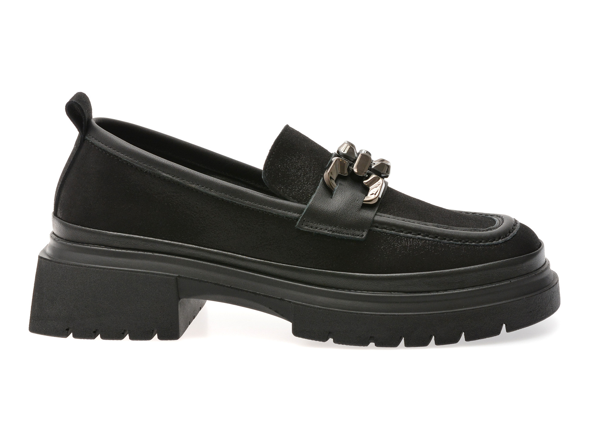 Mocasini GRYXX negri, 386457, din piele intoarsa