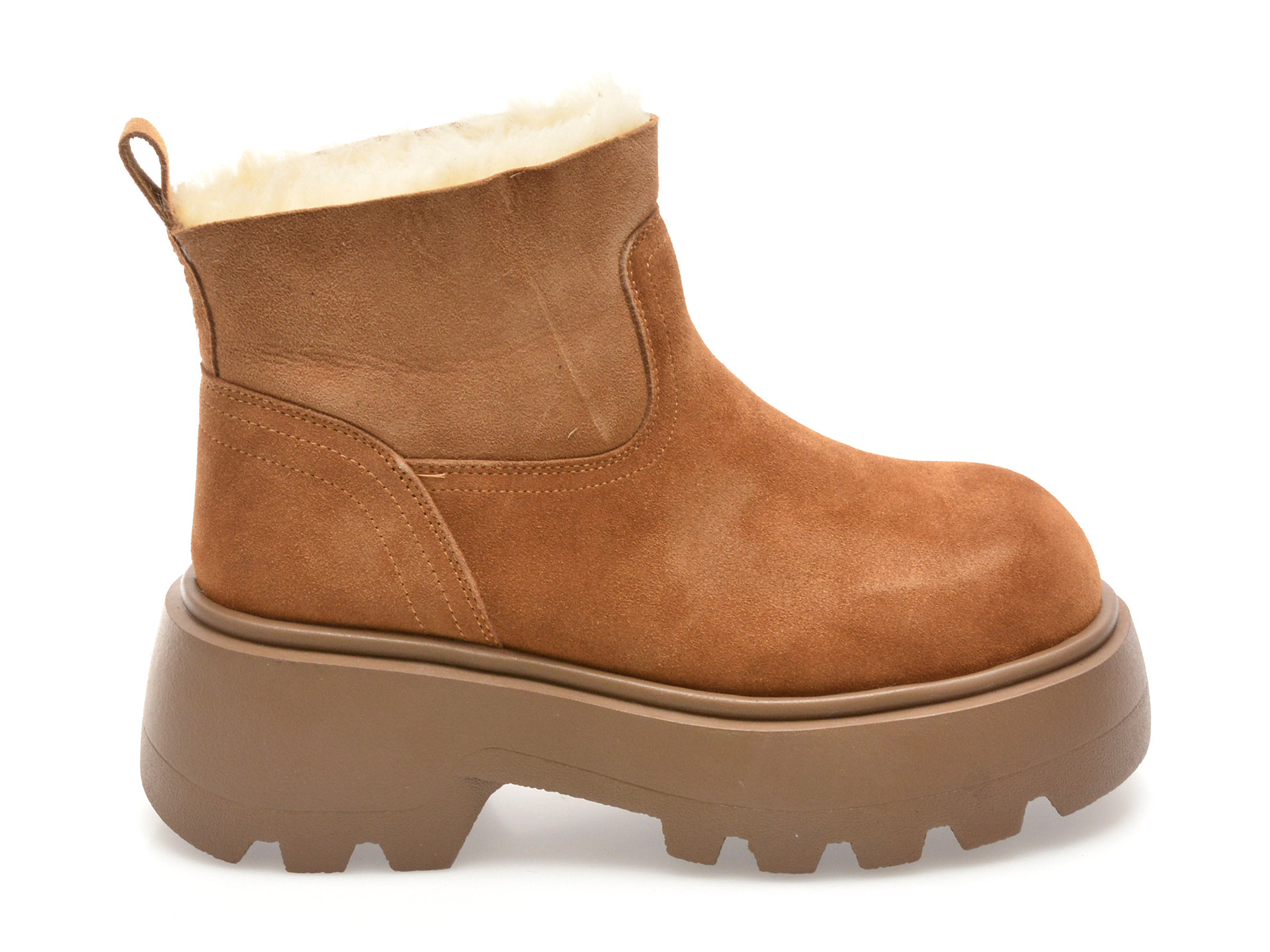 Ghete GRYXX maro, 1511, din piele intoarsa