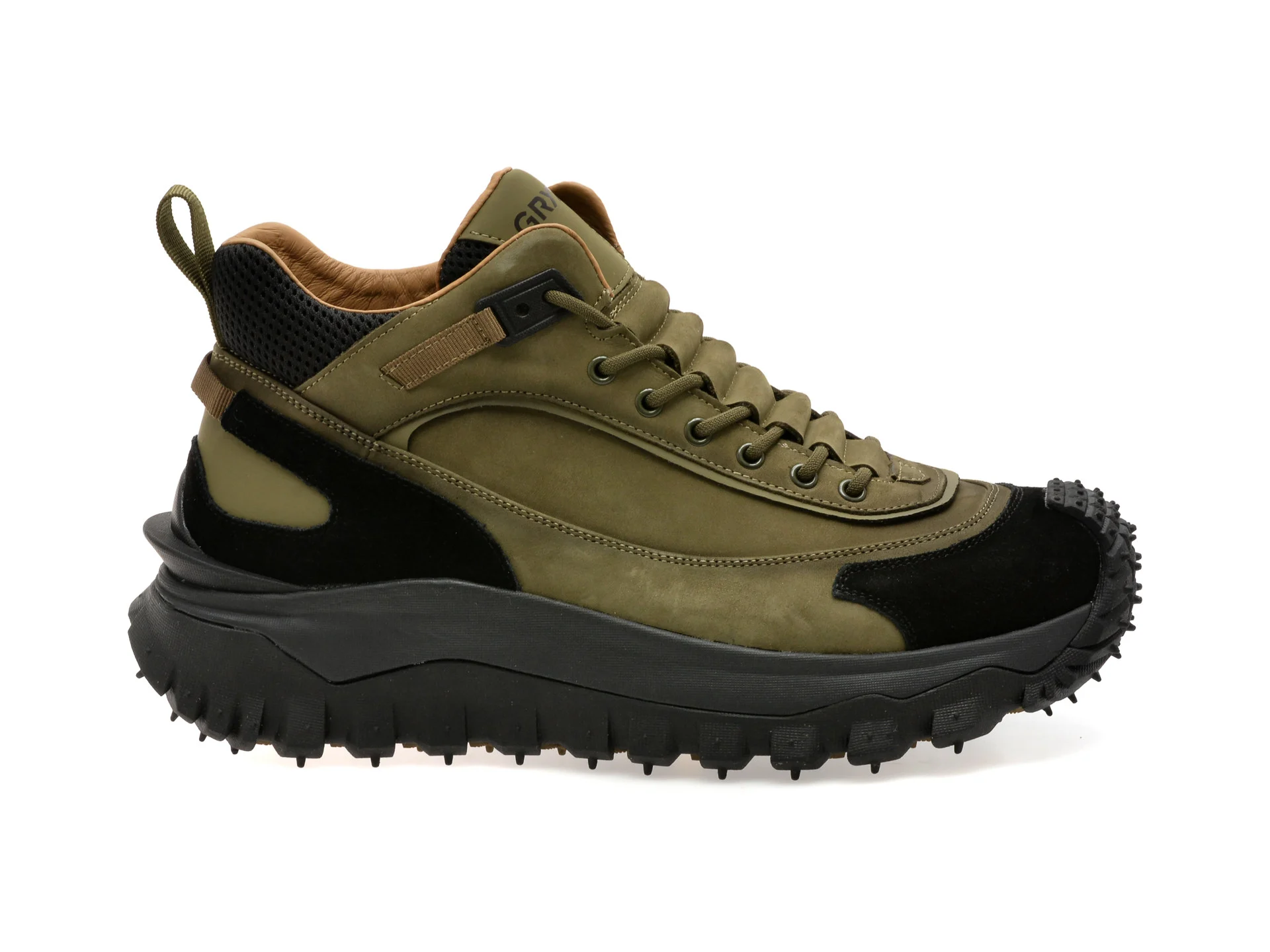 Ghete GRYXX kaki, 8861, din piele naturala