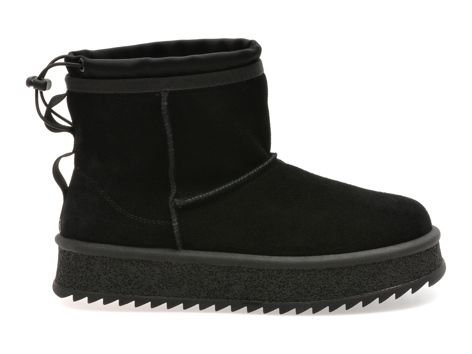 Ghete GRYXX negre, 8767, din piele intoarsa