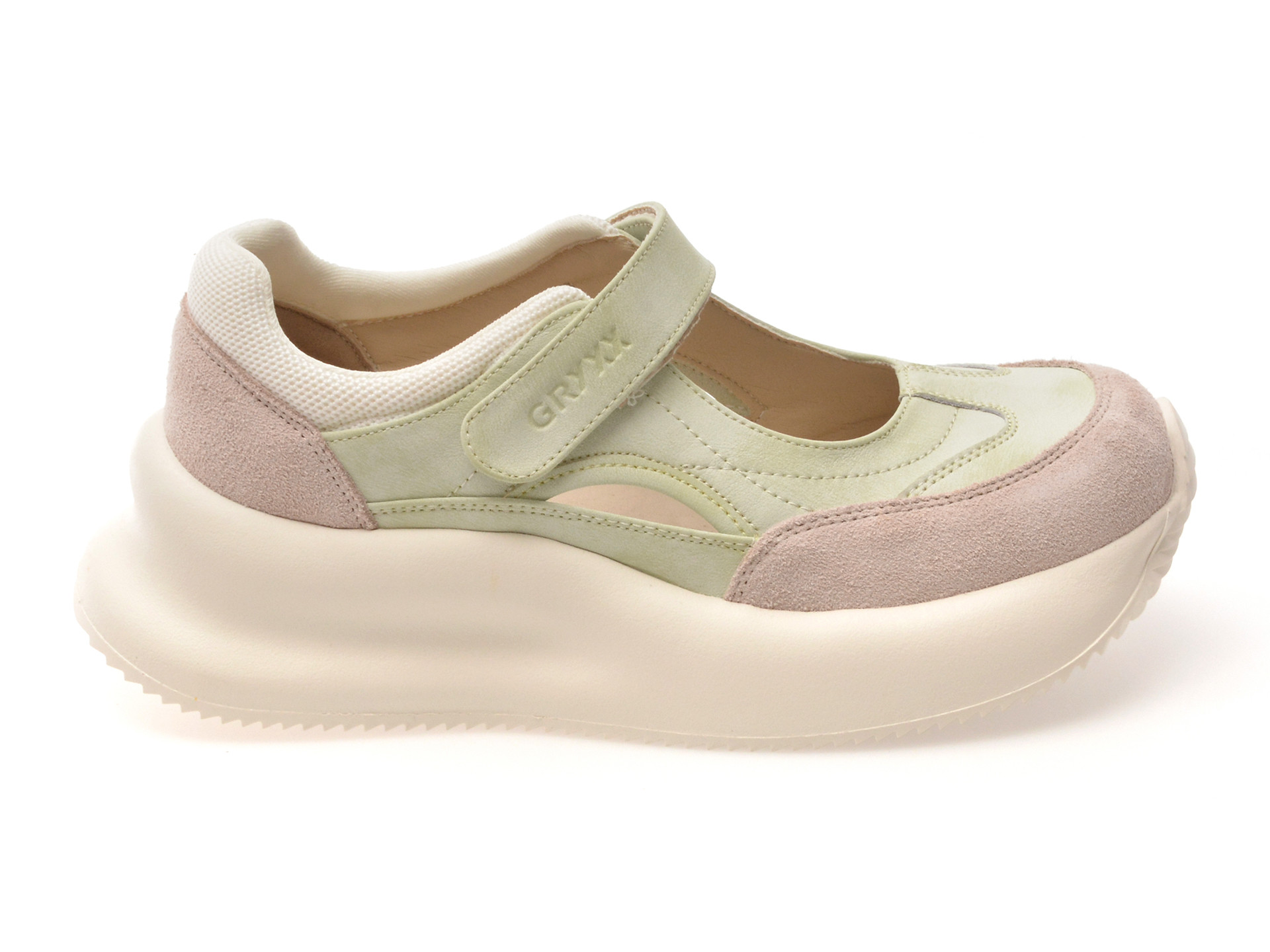 Pantofi sport GRYXX verzi, 5L108, din piele naturala