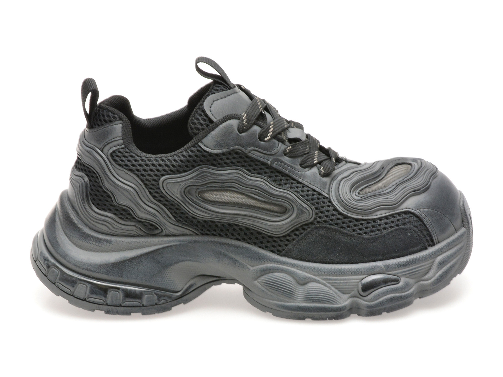 Pantofi sport GRYXX negri, 1002, din material textil