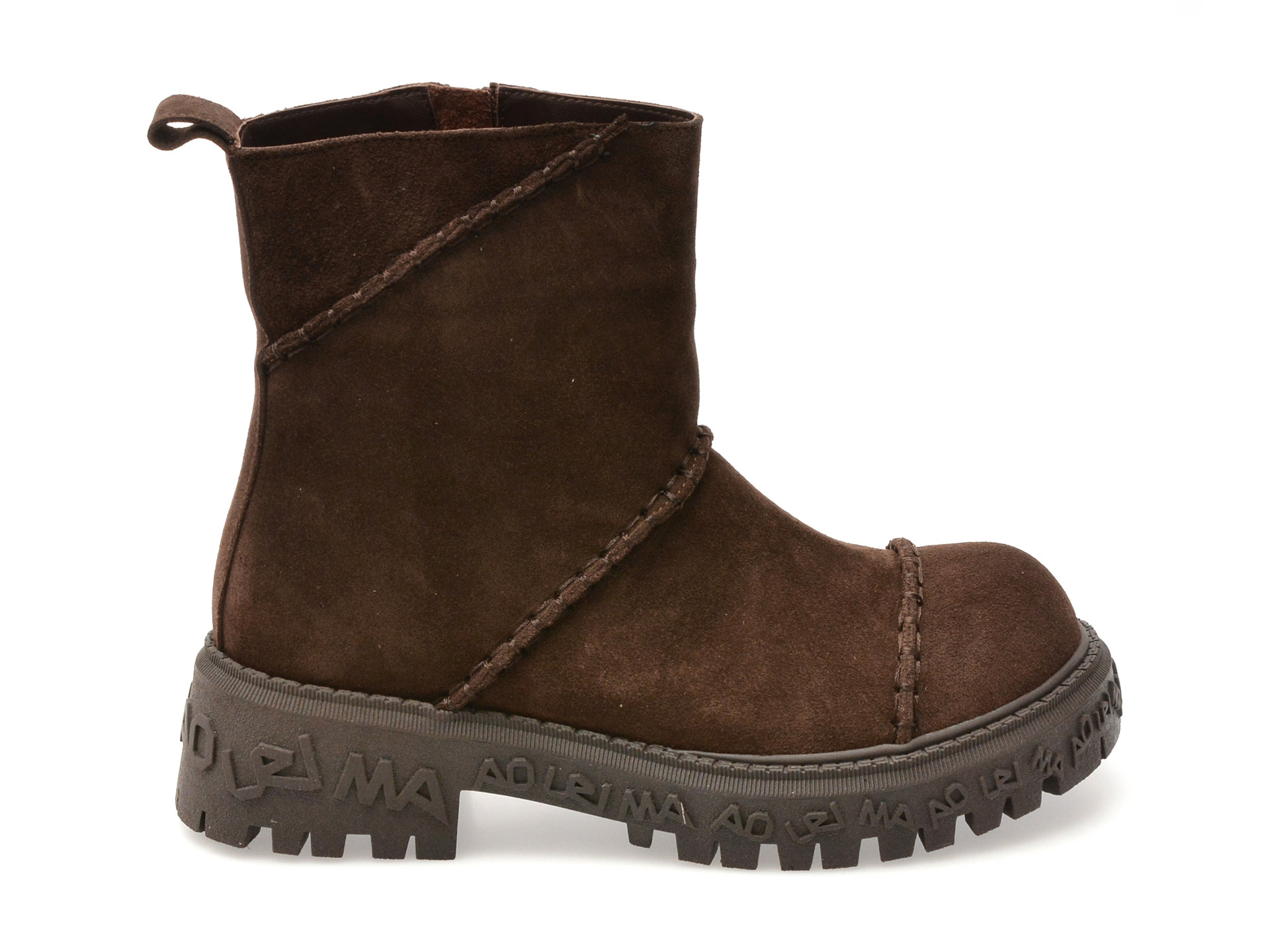 Ghete GRYXX maro, 208315, din piele intoarsa