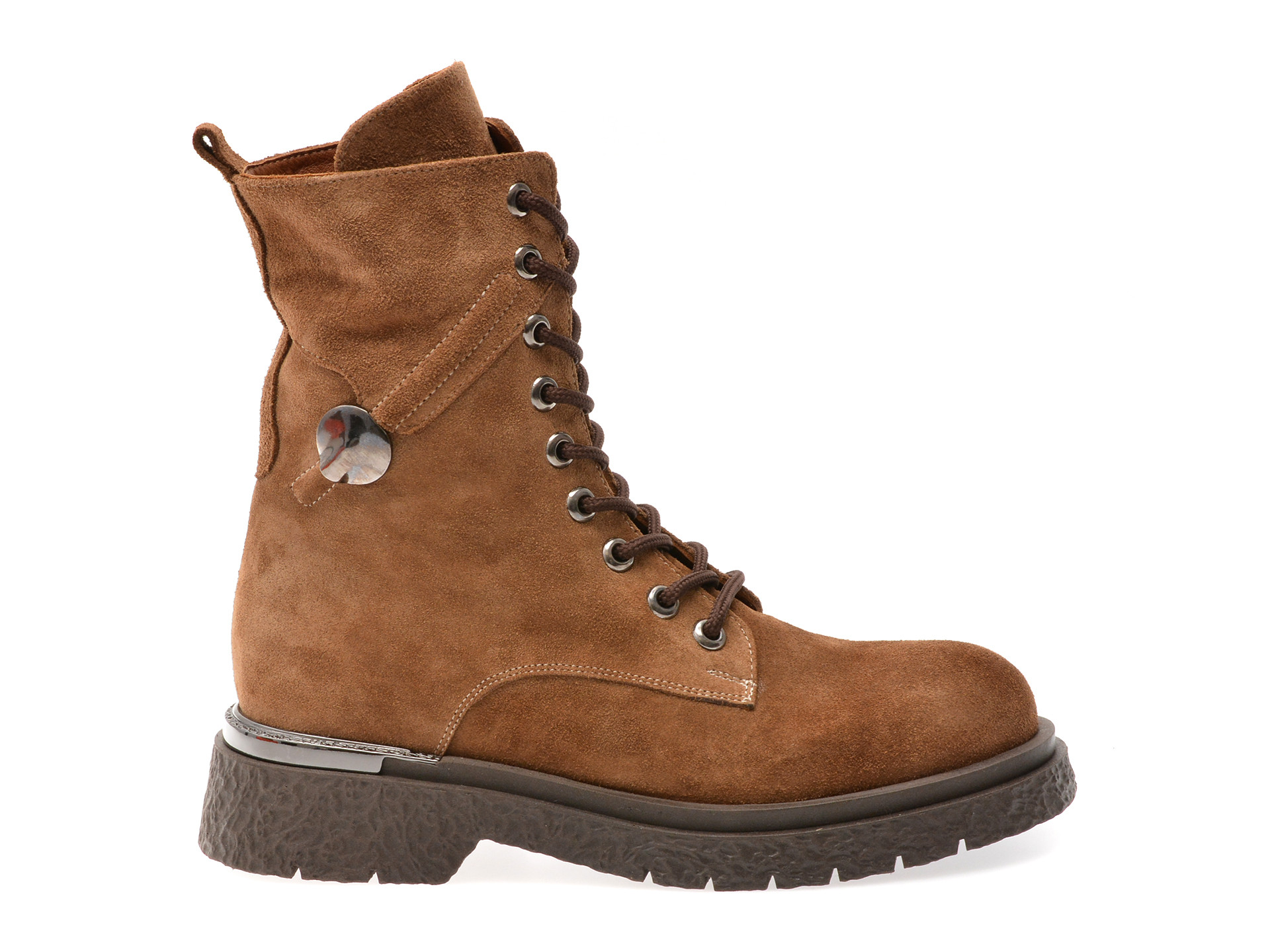 Ghete GRYXX maro, 163151, din piele intoarsa