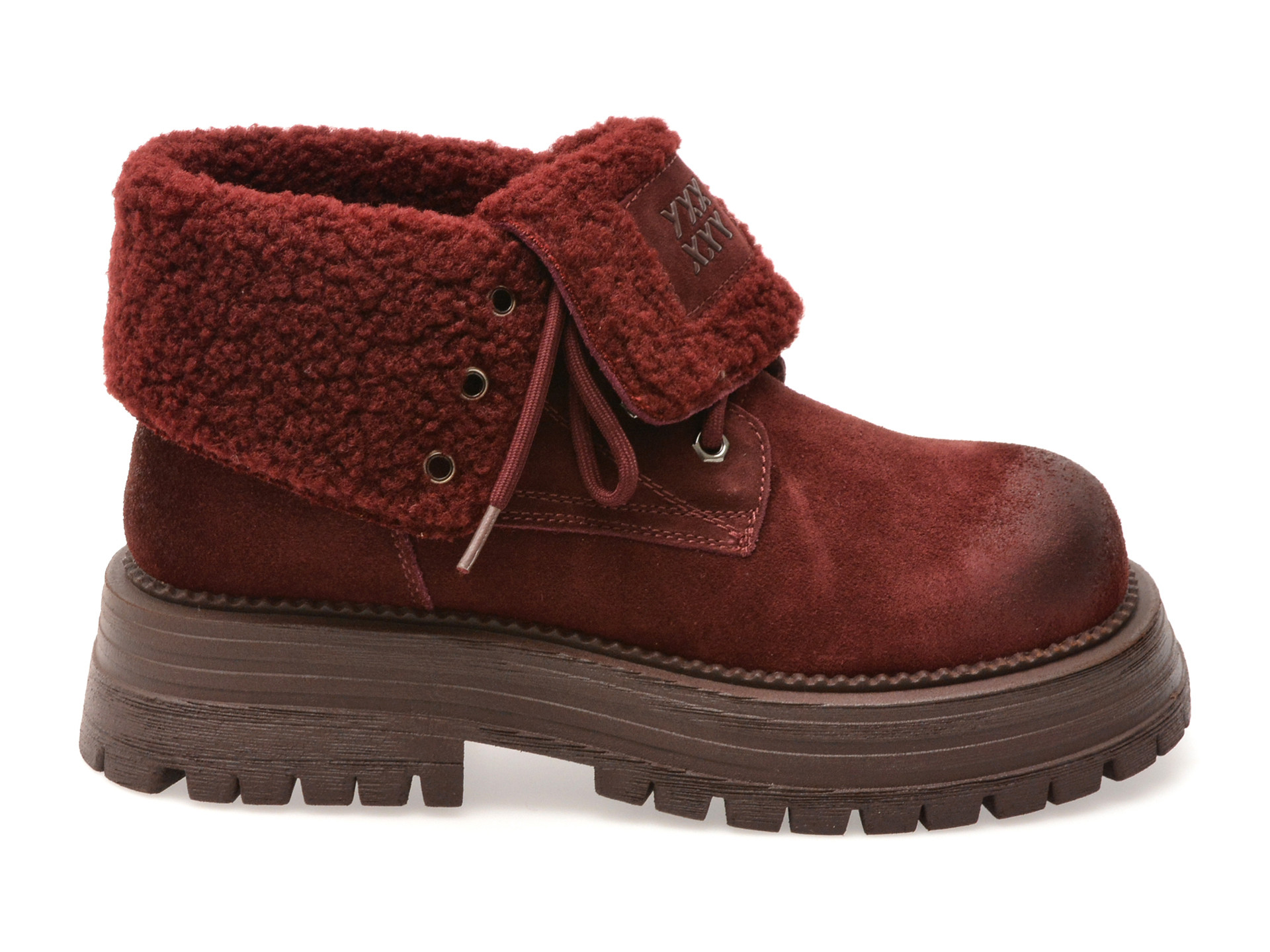 Ghete GRYXX visinii, 3122, din piele intoarsa