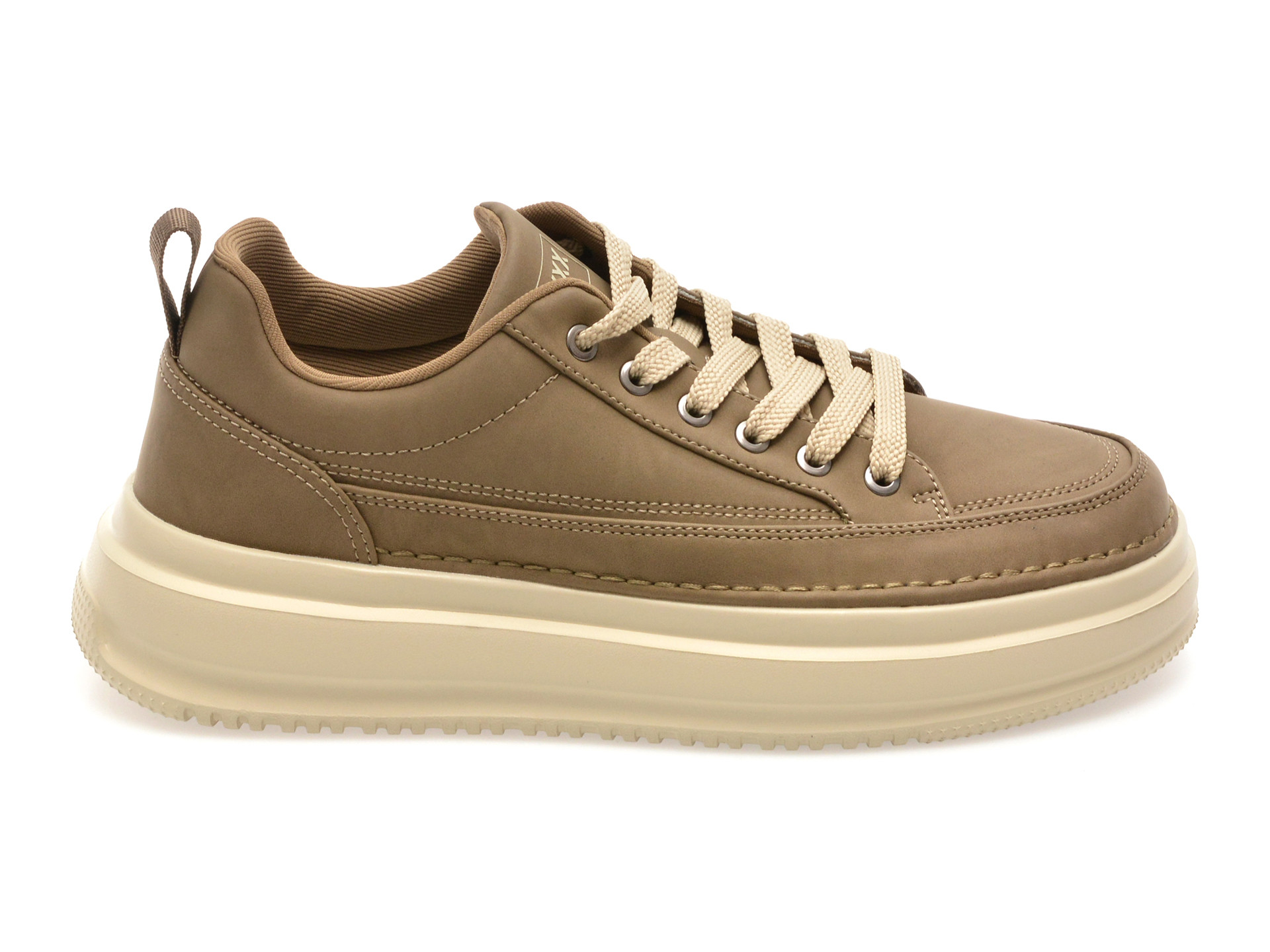 Pantofi sport GRYXX kaki, F8956, din piele naturala