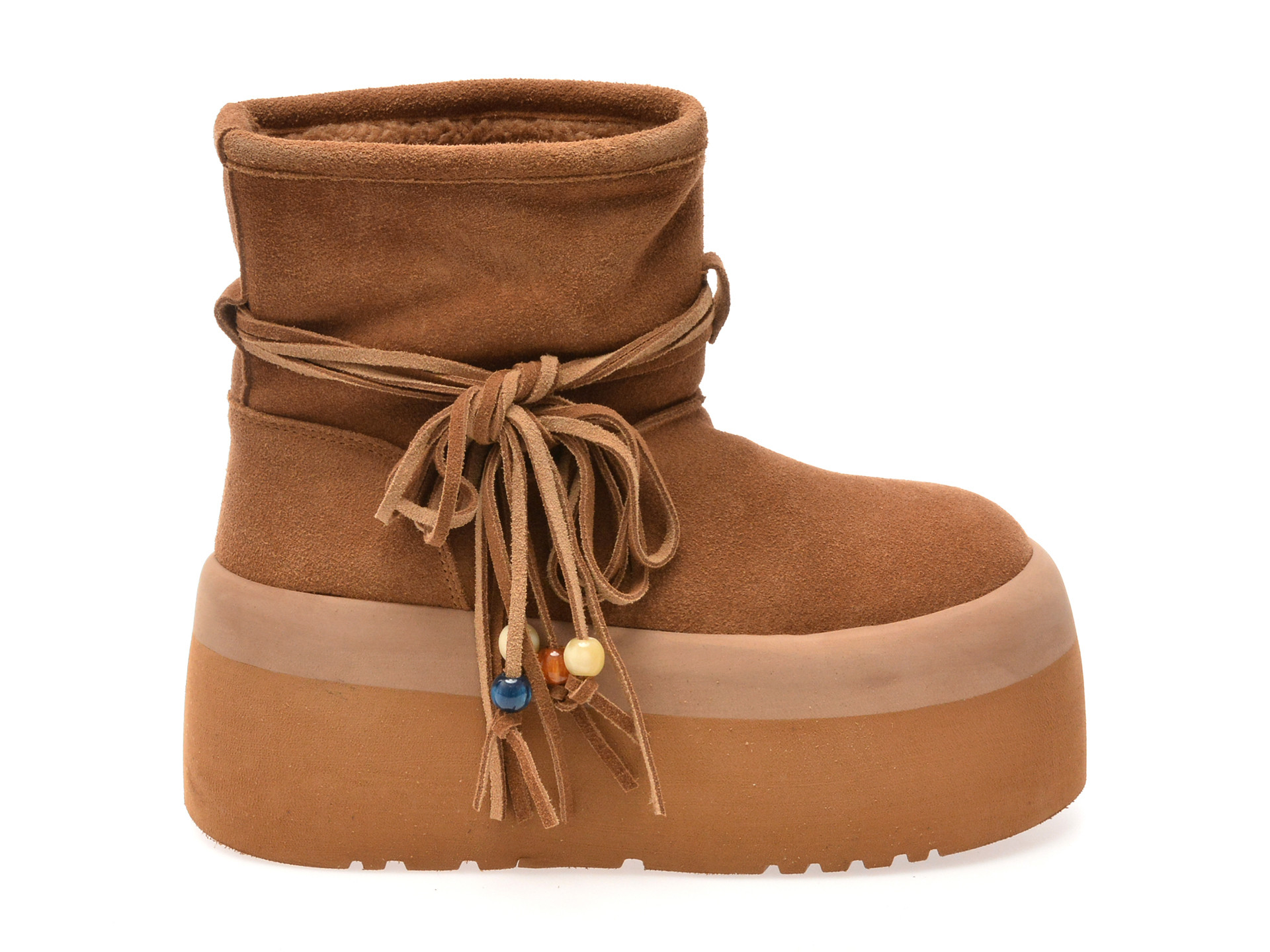 Ghete GRYXX maro, 6906, din piele intoarsa