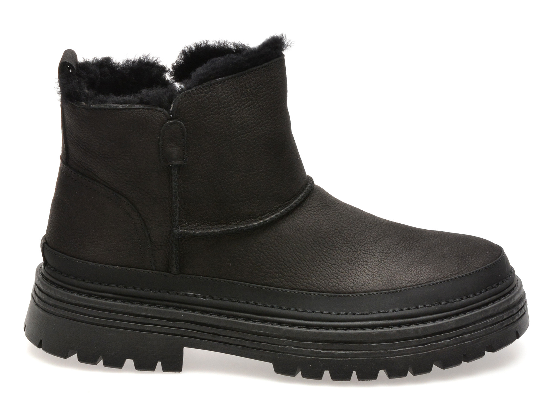 Ghete GRYXX negre, M521, din piele naturala