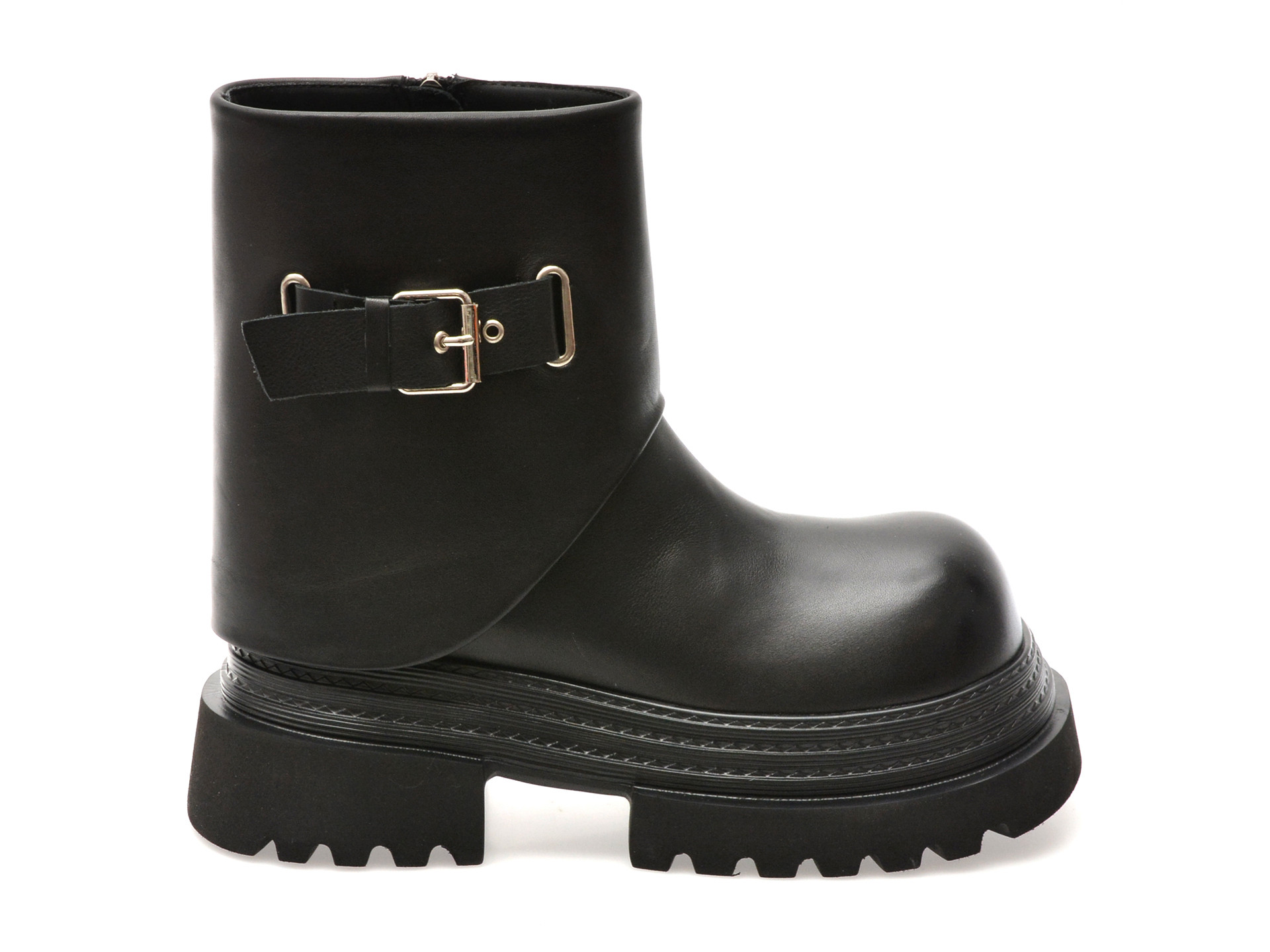 Bocanci GRYXX negri, 5021, din piele naturala