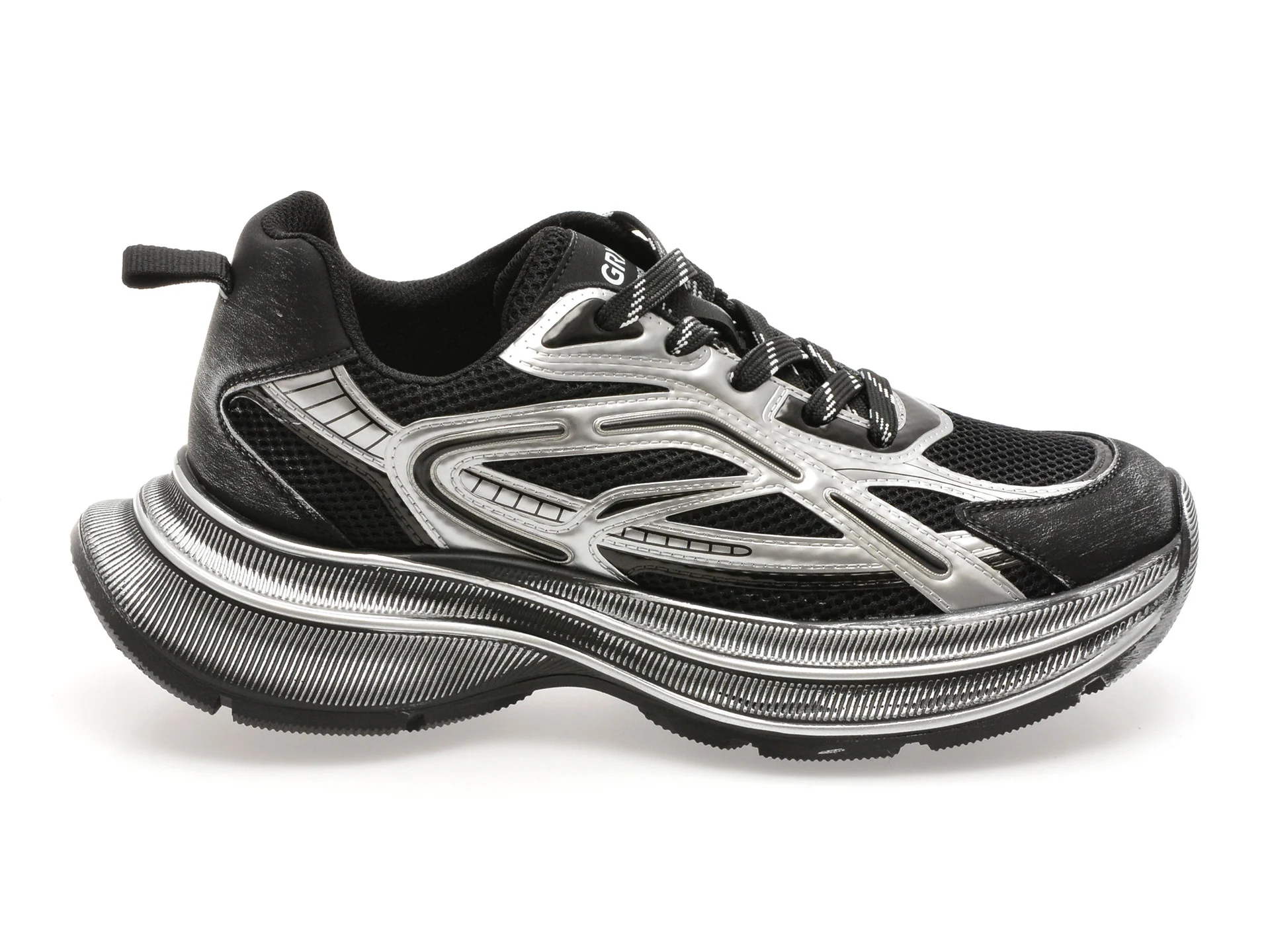 Pantofi sport GRYXX negri, 2082, din material textil