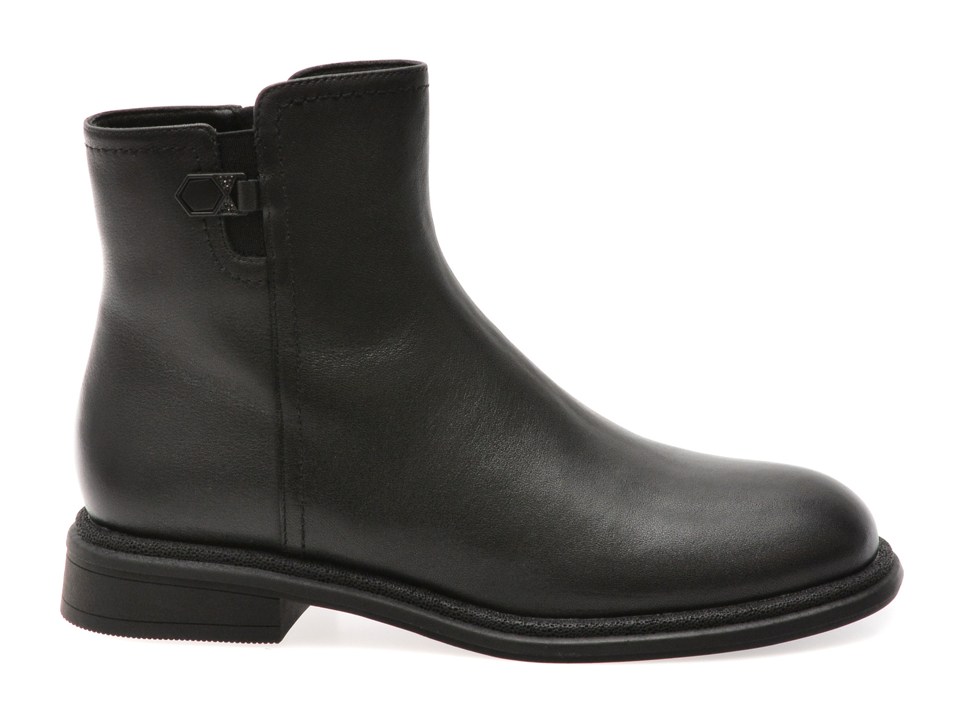 Ghete GRYXX negre, DX01325, din piele naturala