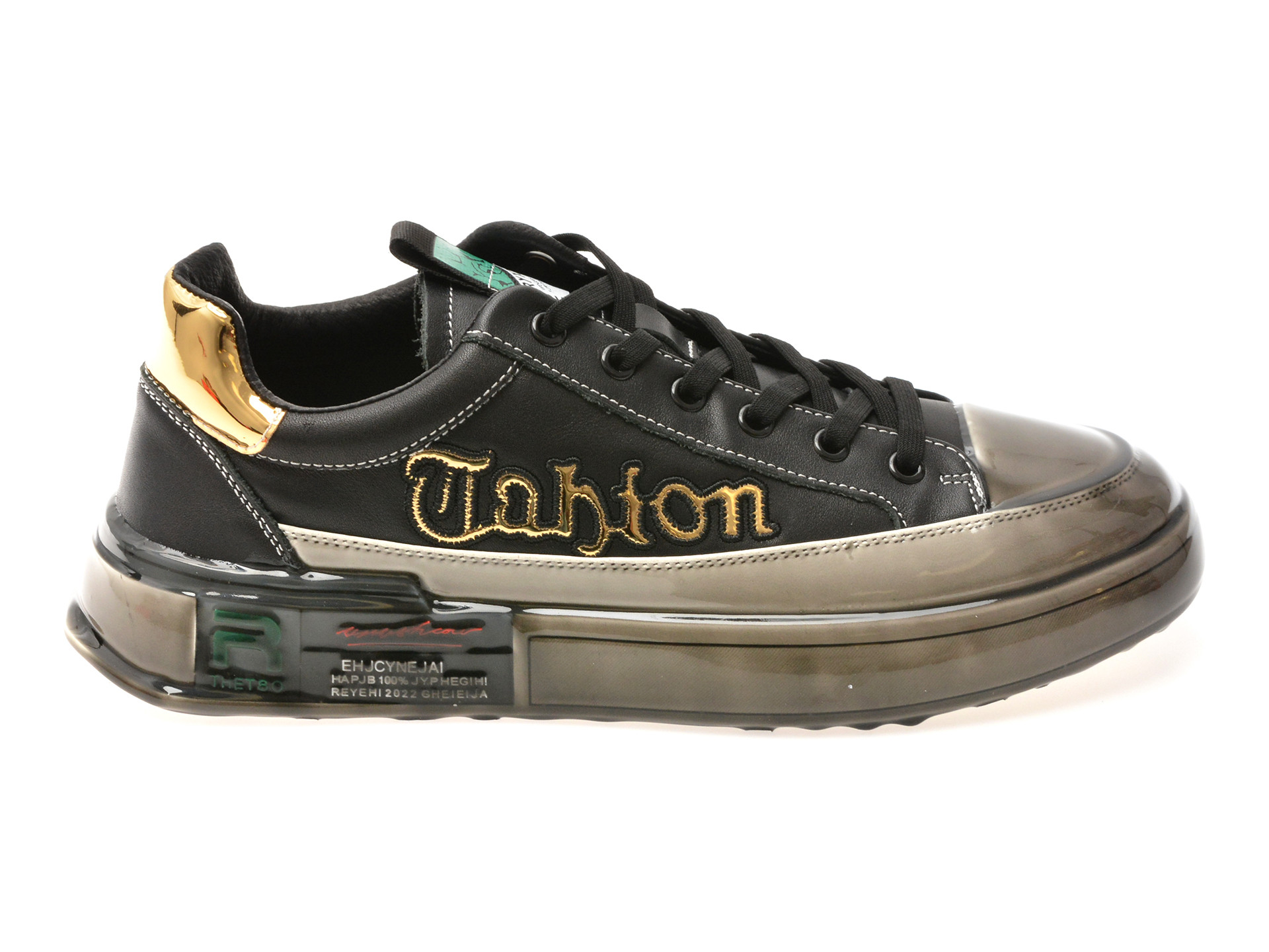 Pantofi sport GRYXX negri, 9697, din piele naturala