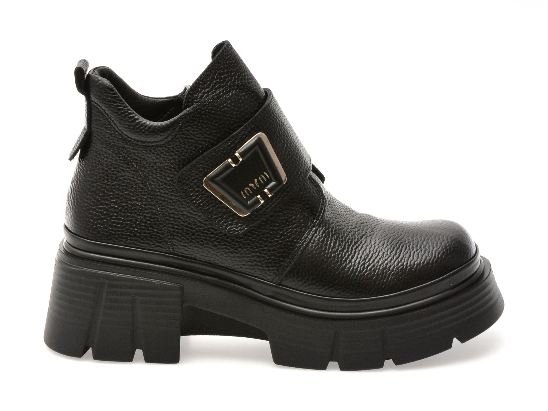 Ghete GRYXX negre, 387632, din piele naturala